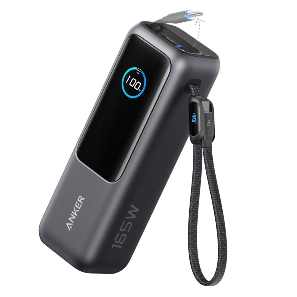 Anker Powerbank 165 W 25000 mAh med kabler